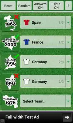 Play Football Euro Cup Quiz