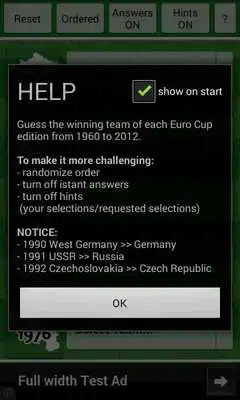 Play Football Euro Cup Quiz