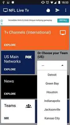 Play Football games Live, TV Listings Guide
