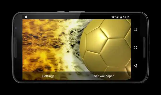 Play Football Gold Live Wallpaper