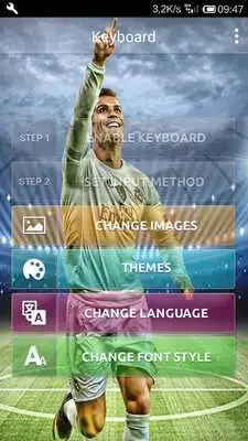 Play Football keyboard Ronaldo