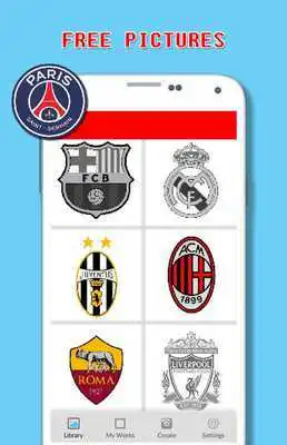 Play Football Logo Coloring By Number - Pixel