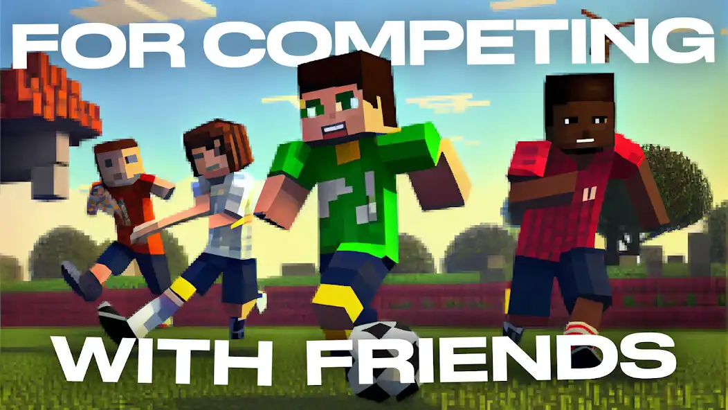Play Football Minecraft Soccer Mod as an online game Football Minecraft Soccer Mod with UptoPlay