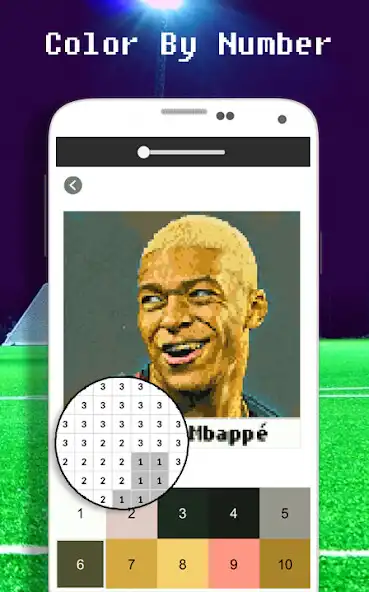 Play Football Player Coloring Pixel as an online game Football Player Coloring Pixel with UptoPlay