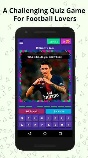 Play Football Quiz League : FIFA Trivia 2019 as an online game Football Quiz League : FIFA Trivia 2019 with UptoPlay