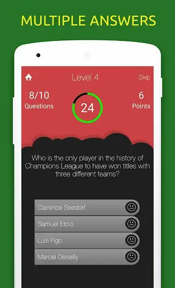Play Football Quiz: Soccer Trivia as an online game Football Quiz: Soccer Trivia with UptoPlay