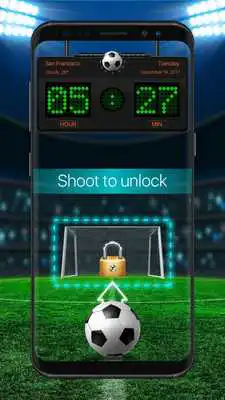 Play Football  shooting lock screen