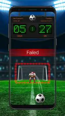 Play Football  shooting lock screen