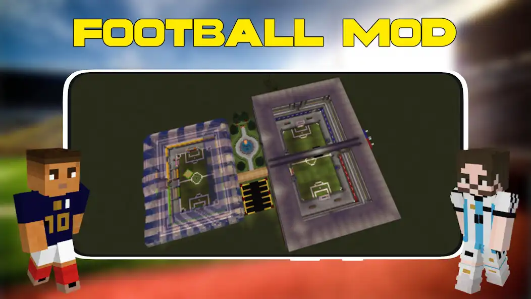 Play Football Soccer Mod For MCPE as an online game Football Soccer Mod For MCPE with UptoPlay