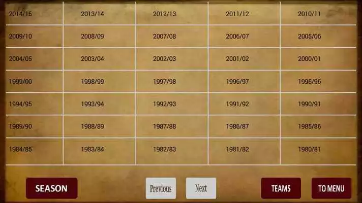 Play Football Standings