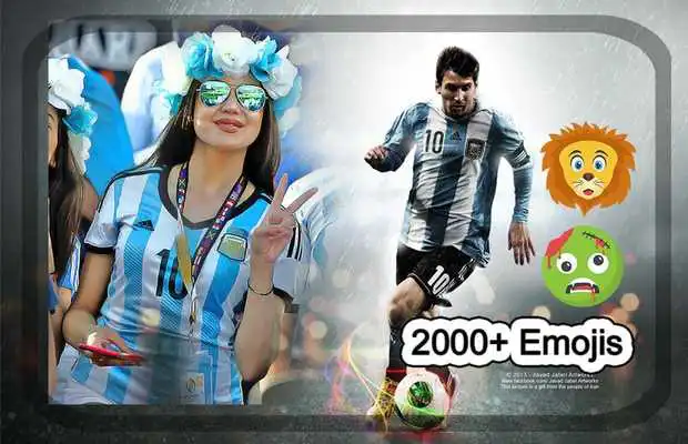 Play Football Team Photo Editor with Argentina Team