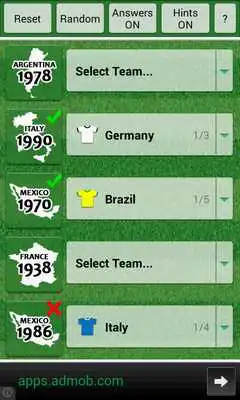Play Football World Cup Quiz