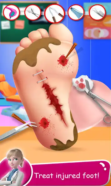 Play Foot Surgery Doctor Care ASMR as an online game Foot Surgery Doctor Care ASMR with UptoPlay