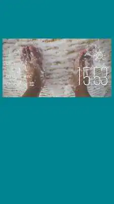 Play Foot weather widget/clock