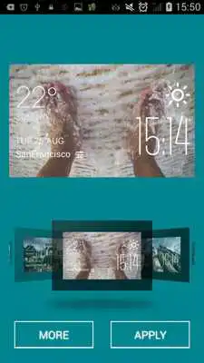 Play Foot weather widget/clock