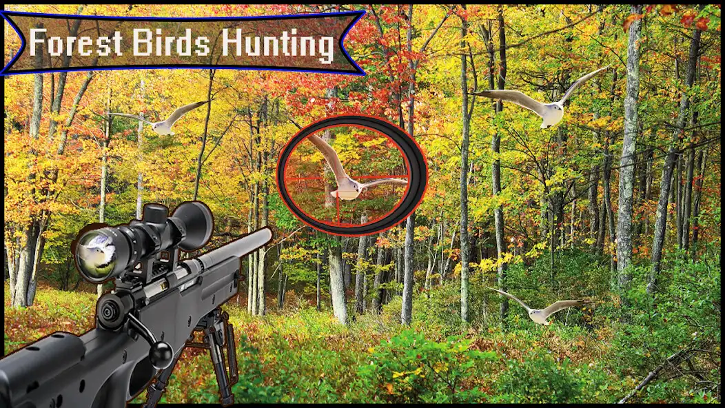 Play Forest 3D Birds Hunting - Sniper Shooting as an online game Forest 3D Birds Hunting - Sniper Shooting with UptoPlay