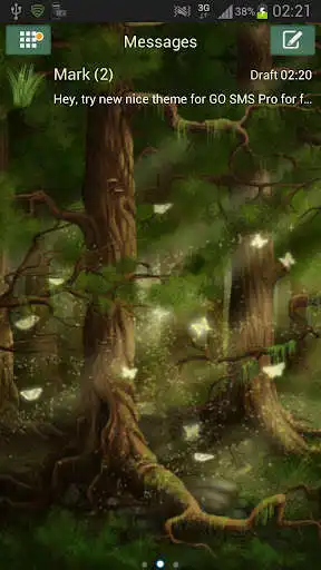 Play Forest Theme GO SMS Pro
