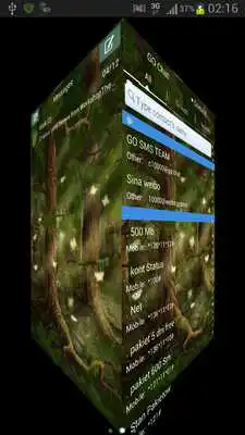 Play Forest Theme GO SMS Pro