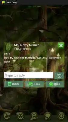 Play Forest Theme GO SMS Pro