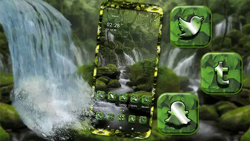 Play Forest Waterfall Theme  and enjoy Forest Waterfall Theme with UptoPlay