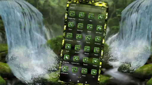 Play Forest Waterfall Theme as an online game Forest Waterfall Theme with UptoPlay
