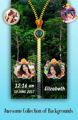 Play Forest Zipper Lock Screen  and enjoy Forest Zipper Lock Screen with UptoPlay