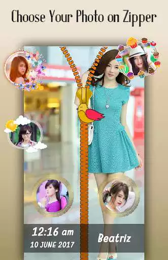 Play Forest Zipper Lock Screen as an online game Forest Zipper Lock Screen with UptoPlay