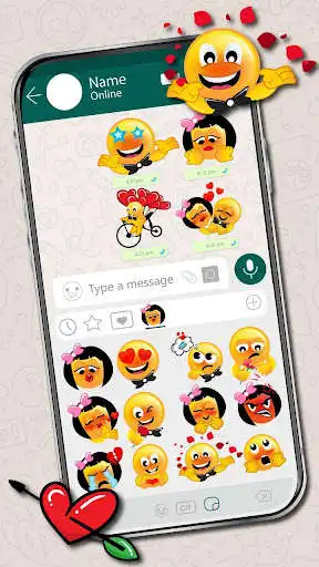 Play Forever In Love Emoji Stickers as an online game Forever In Love Emoji Stickers with UptoPlay