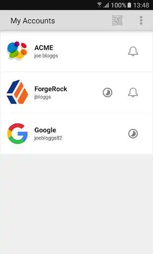 Play ForgeRock Authenticator