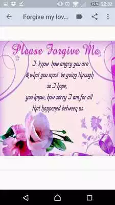 Play Forgive me my love