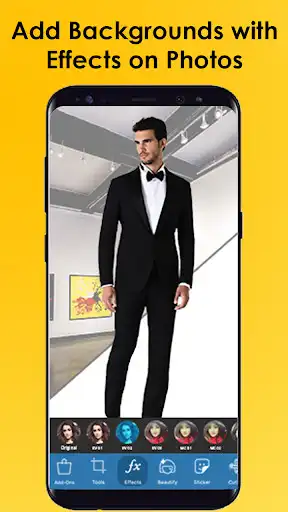 Play Formal Men Photo Suit: Photo Editor Hair, Mustache as an online game Formal Men Photo Suit: Photo Editor Hair, Mustache with UptoPlay