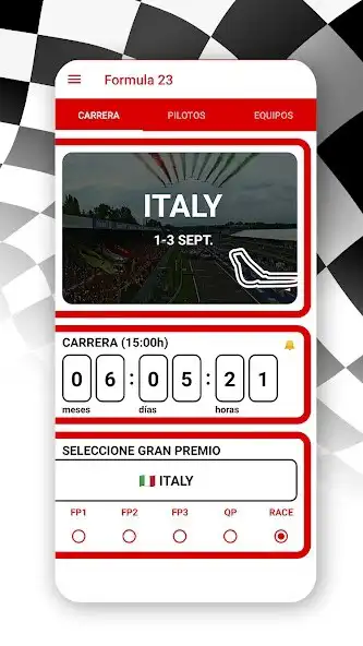Play Formula 23 Race Calendar as an online game Formula 23 Race Calendar with UptoPlay