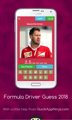 Play Formula Driver Guess : 2018