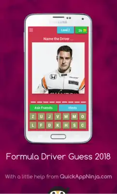 Play Formula Driver Guess : 2018