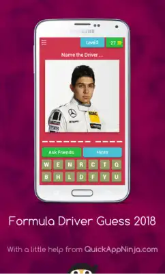 Play Formula Driver Guess : 2018