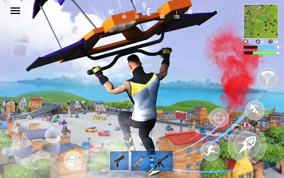 Play Fort Battle Squad Night Battle Royale FPS Shooter as an online game Fort Battle Squad Night Battle Royale FPS Shooter with UptoPlay