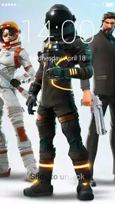 Play Fortnite Battle Royale Lock Screen
