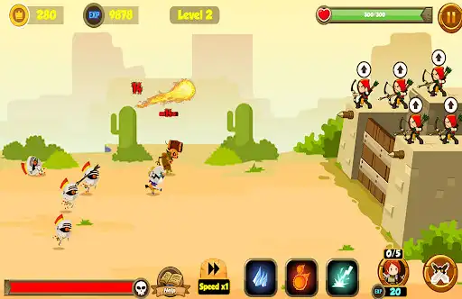Play Fortress Defender - Epic War Games as an online game Fortress Defender - Epic War Games with UptoPlay