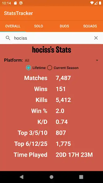 Play Fort Stats Tracker as an online game Fort Stats Tracker with UptoPlay