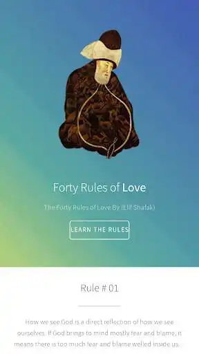Play APK Forty Rules Of Love  and enjoy Forty Rules Of Love with UptoPlay com.rumi.fortyrulesoflove