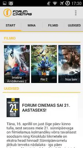 Play Forum Cinemas Estonia  and enjoy Forum Cinemas Estonia with UptoPlay