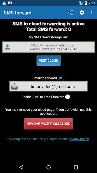 Play Forward SMS to Email or Cloud as an online game Forward SMS to Email or Cloud with UptoPlay