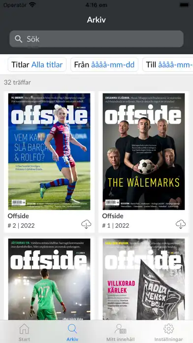 Play Fotbollsmagasinet Offside as an online game Fotbollsmagasinet Offside with UptoPlay