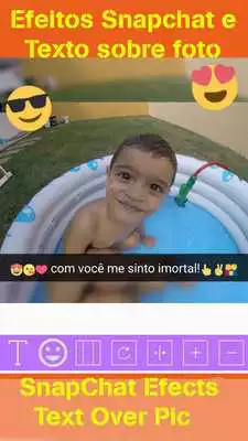 Play Foto Efeitos Como No Snap Texto e Carinhas Na Foto