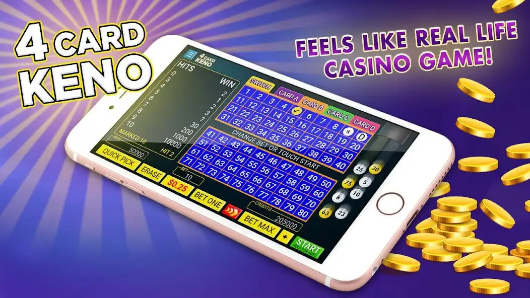 Play Four Card Keno - 4 Ways to Win  and enjoy Four Card Keno - 4 Ways to Win with UptoPlay