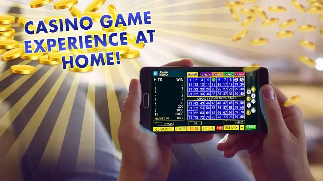 Play Four Card Keno - 4 Ways to Win as an online game Four Card Keno - 4 Ways to Win with UptoPlay