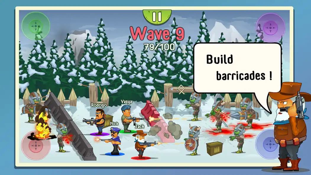 Play Four guys  Zombies: 4 players as an online game Four guys  Zombies: 4 players with UptoPlay