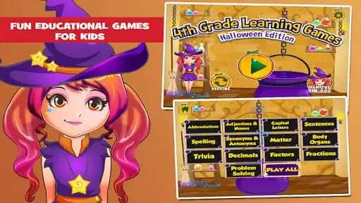 Play Fourth Grade Halloween Games