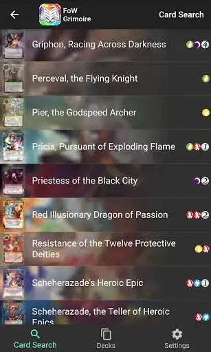 Play FoW Grimoire: A Force of Will Deck Builder as an online game FoW Grimoire: A Force of Will Deck Builder with UptoPlay