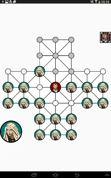 Play Fox and Geese - Board Game as an online game Fox and Geese - Board Game with UptoPlay